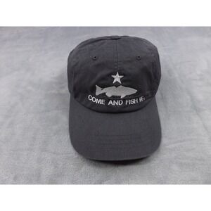 The Classics Yupoong Cap/Hat Men's‎ Gray/White Strapback Embroidered Fishing